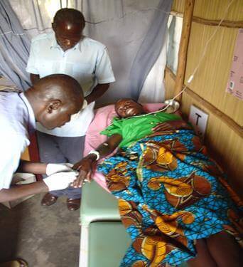 A convalescing plague patient in Uganda. Photo Credit: NCEZID