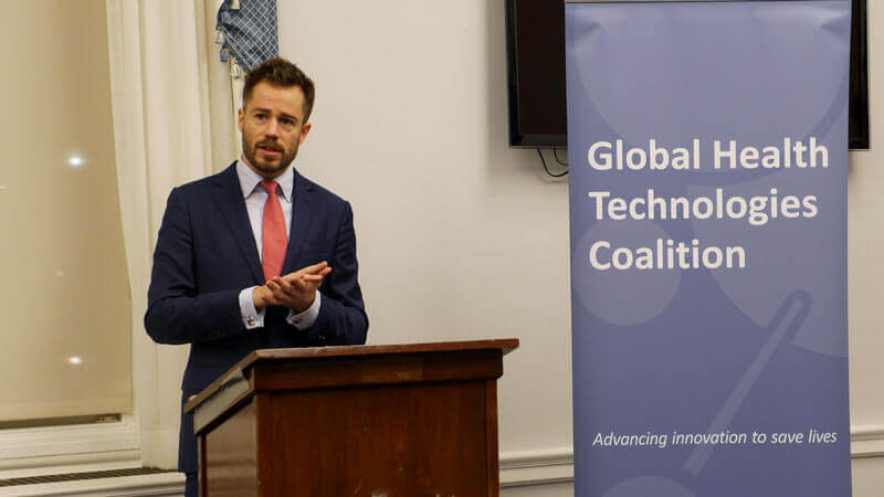 Dr. Nick Chapman of policy cures previews findings from the report. Photo: GHTC/Marissa Chmiola